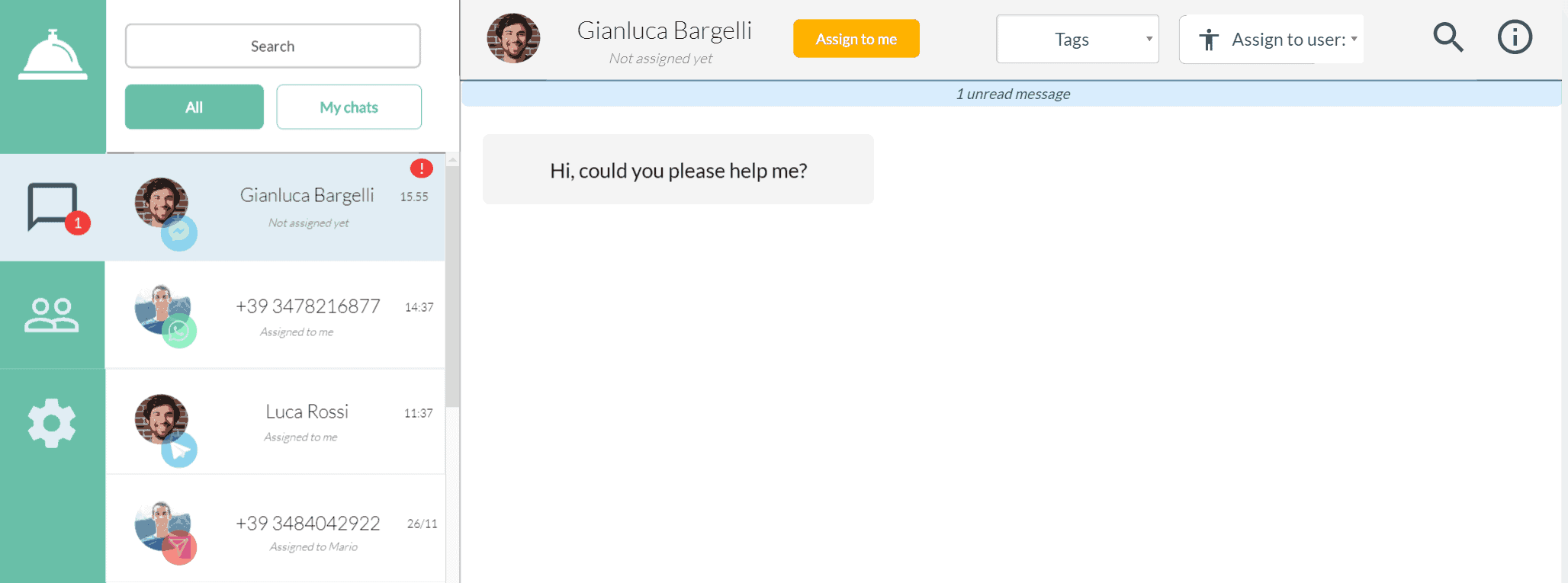 Widget di callback di Callbell: una plataforma alternativa para gestionar los mensajes de la página de Facebook