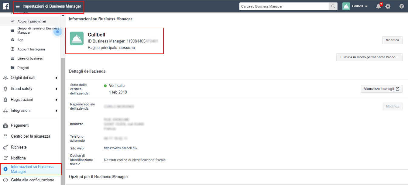 Dónde encontrar la identificación de Facebook Business Manager