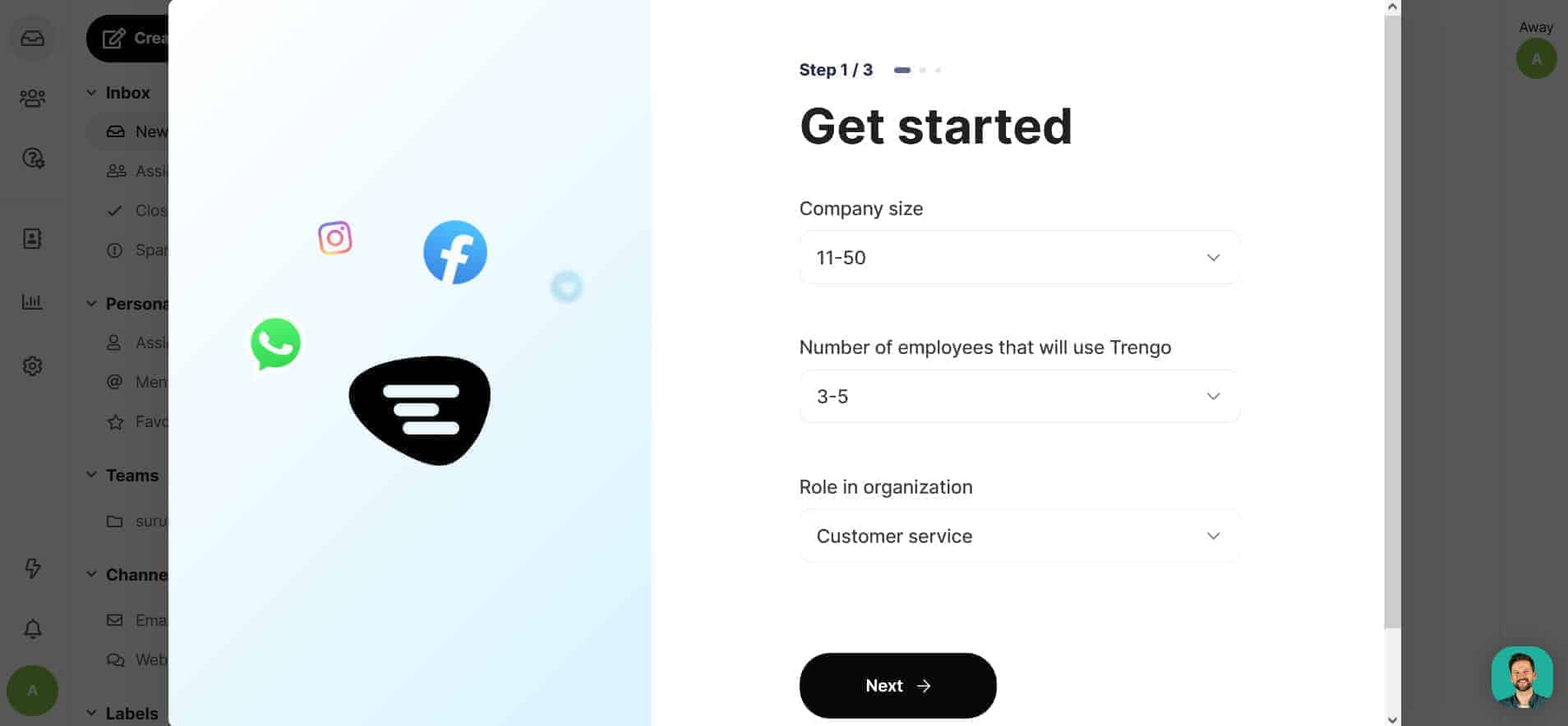 Como registrarse en Trengo