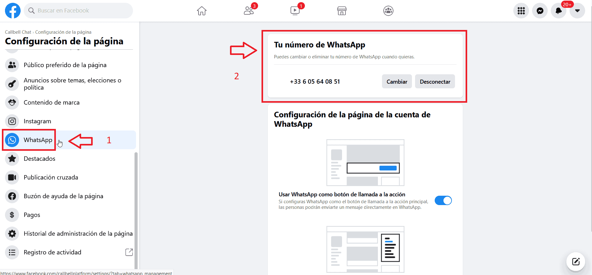 Comment ajouter un bouton WhatsApp à un post de Facebook?