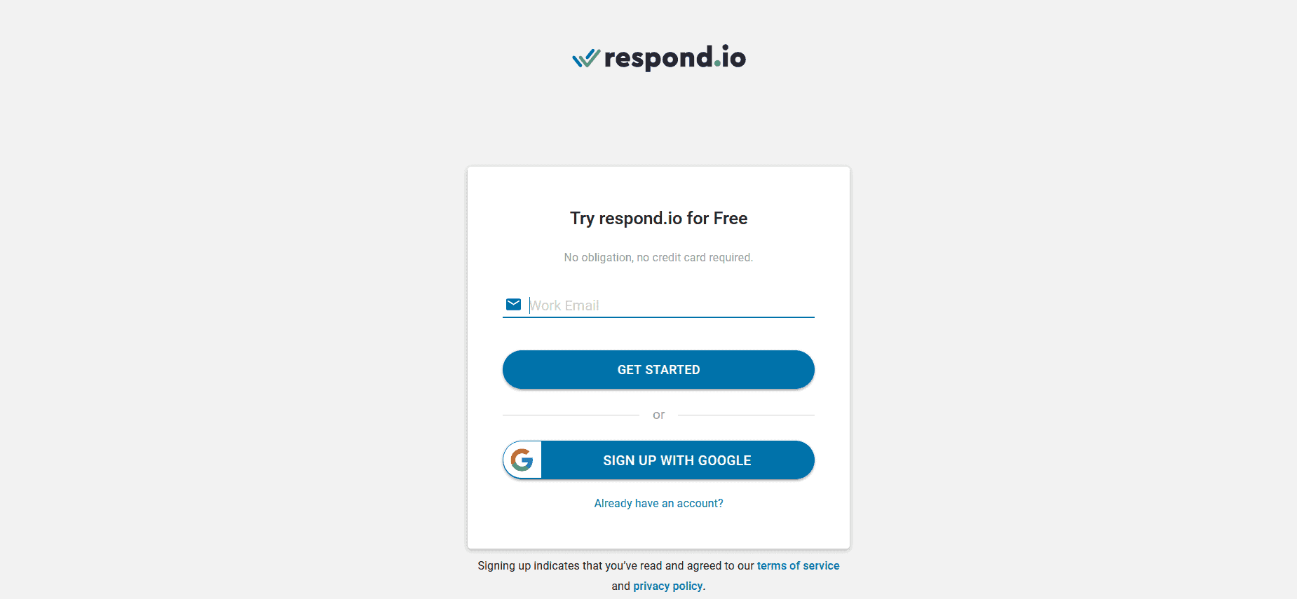 Comment s'inscrire sur Respond.io