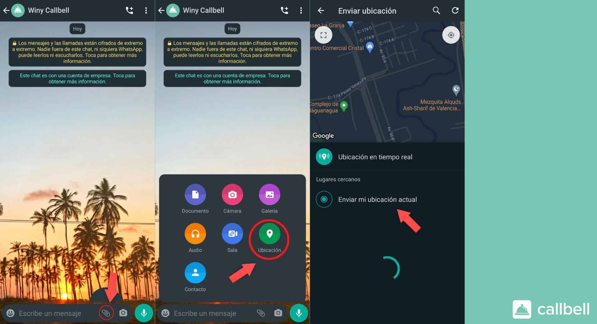 ¿Como compartir la ubicación por WhatsApp?