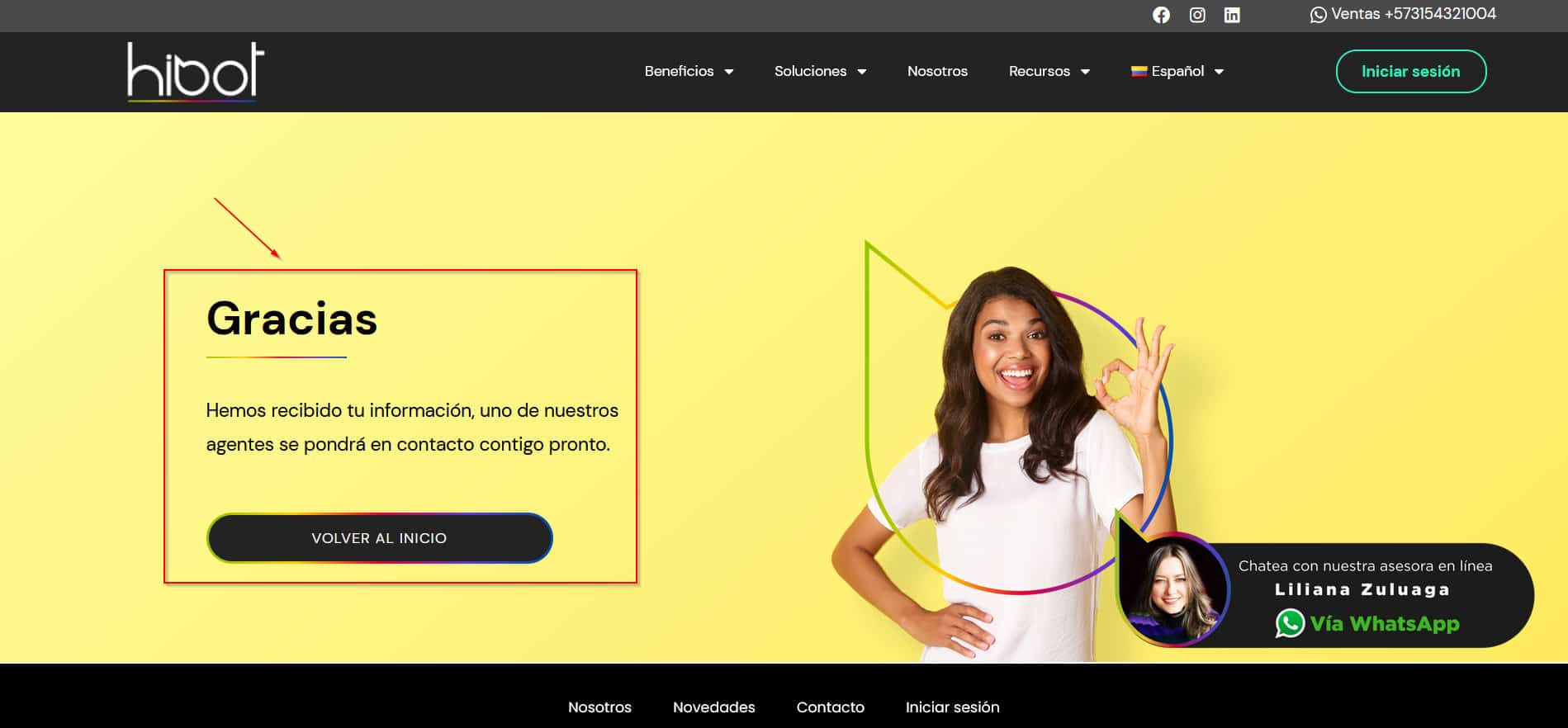 ¿Cómo funciona Hibot chat?