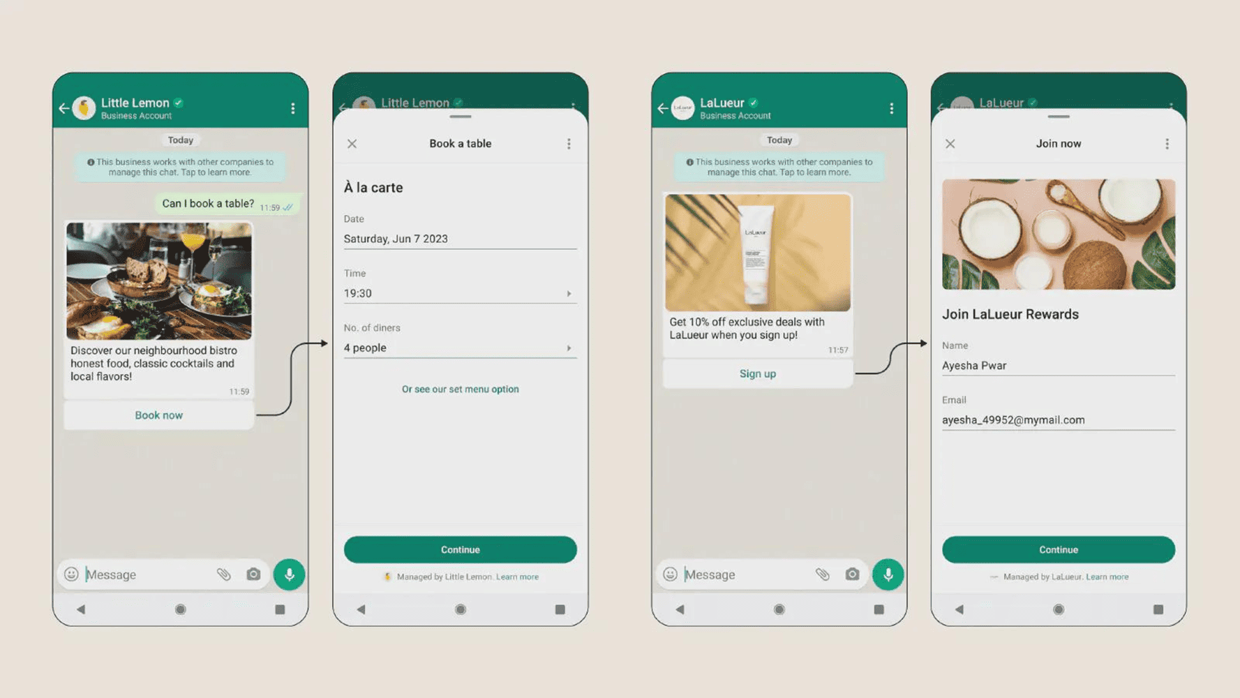 Flujos de WhatsApp