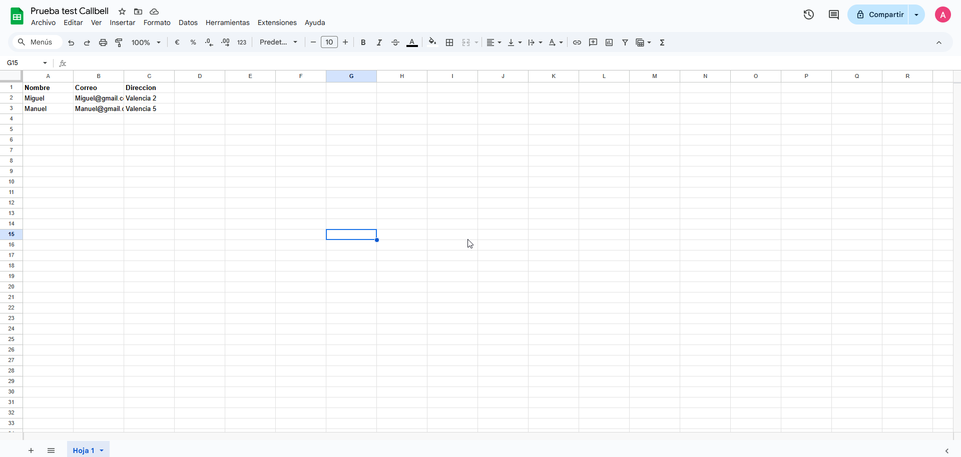 WhatsApp <--> Google Sheets