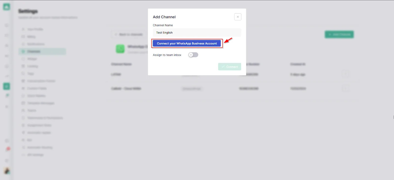 Como conectar WhatsApp Business a Callbell con Coexistence