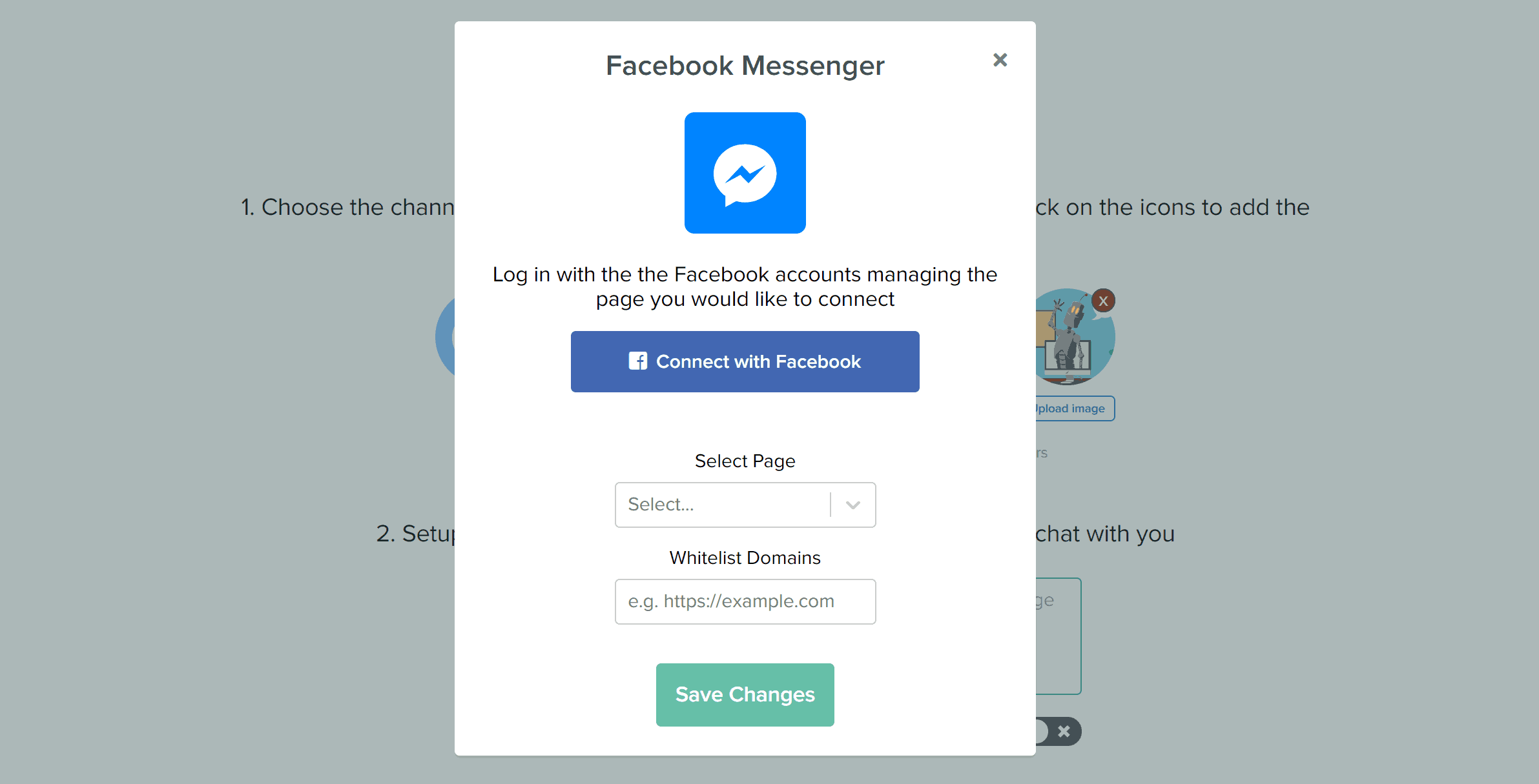 Como integrar o Messenger com o widget de chat Callbell