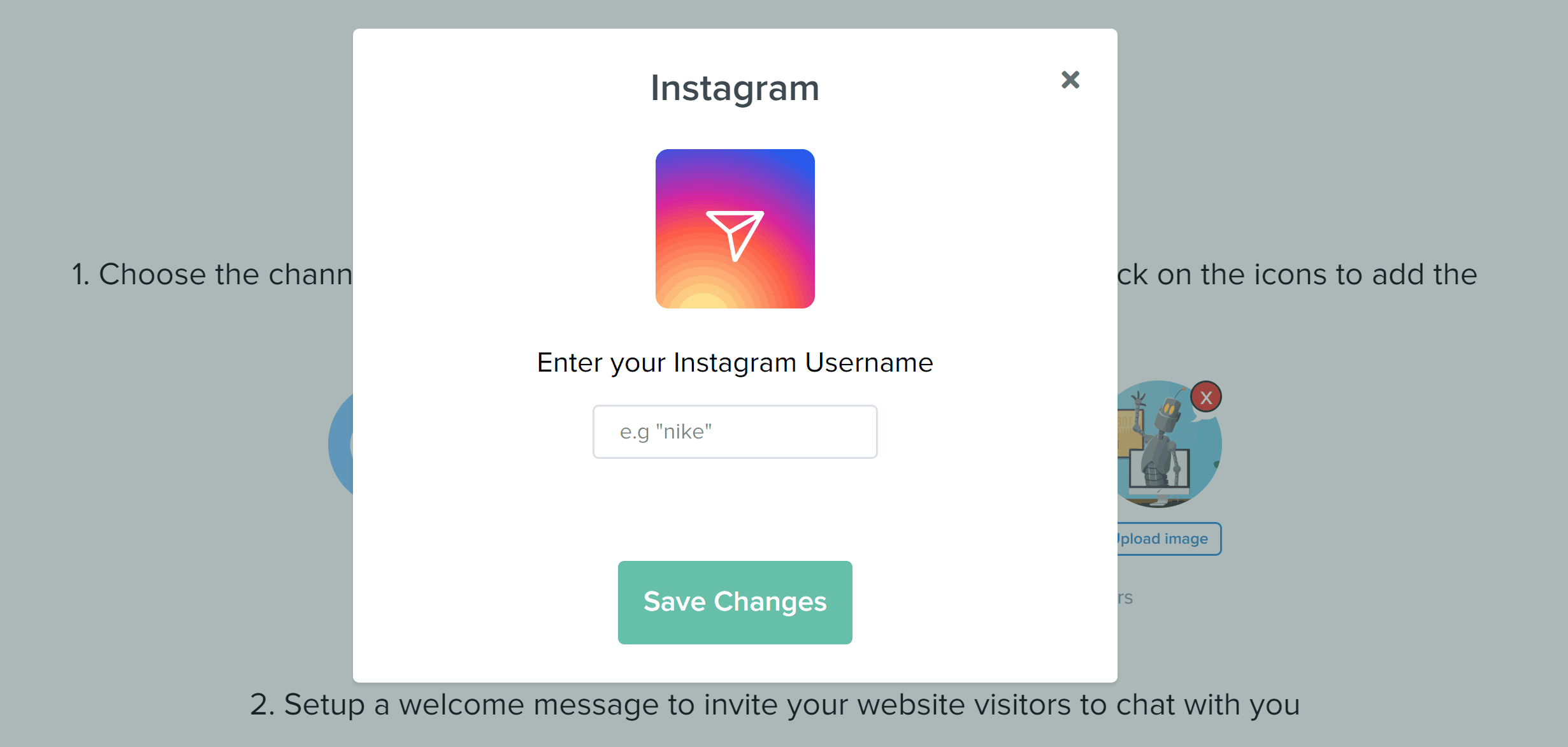 Come integrare Instagram al widget di chat di Callbell