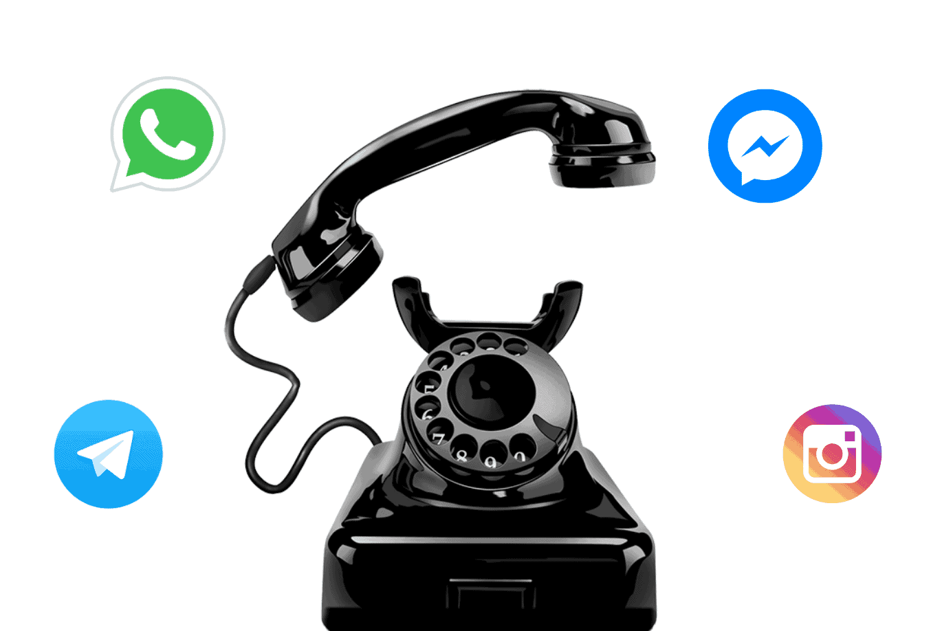 Help Desk WhatsApp & Messenger para Telecomunicações e TI