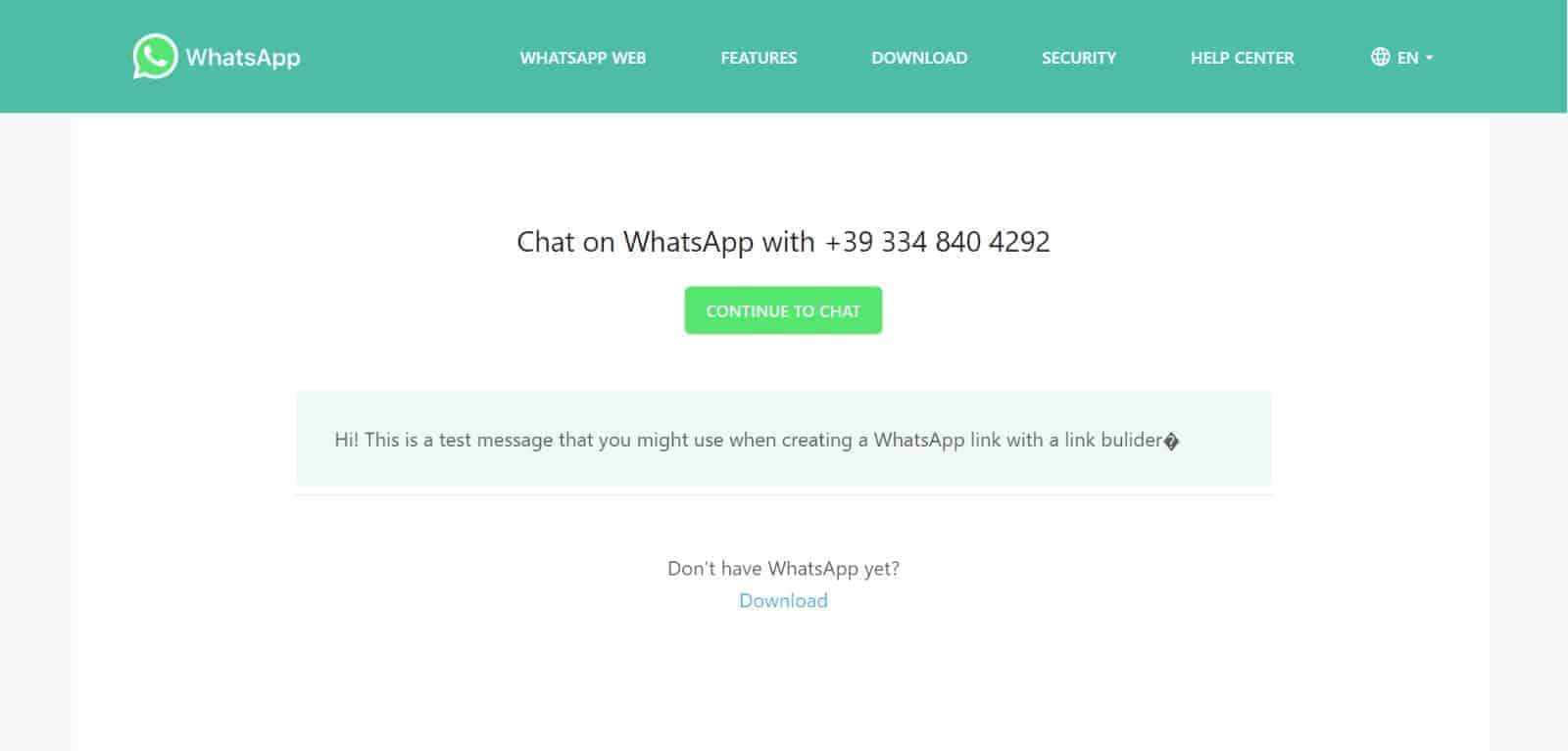 Creating a WhatsApp link: here's how 