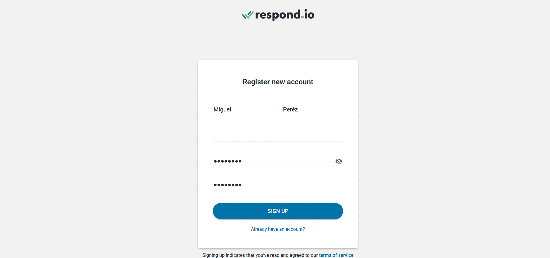 How to register on Respond.io