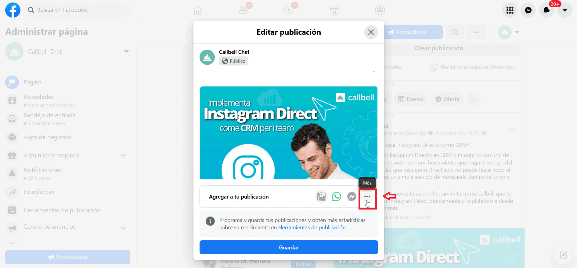 How to add the WhatsApp button to a Facebook's post?