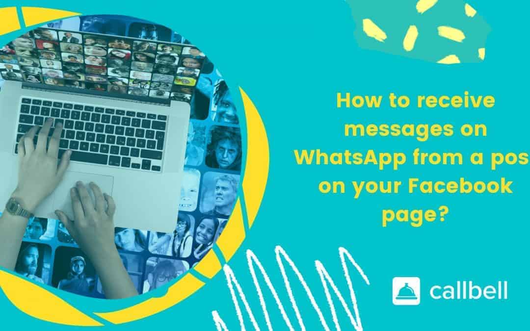 Receive messages on WhatsApp starting from Facebook