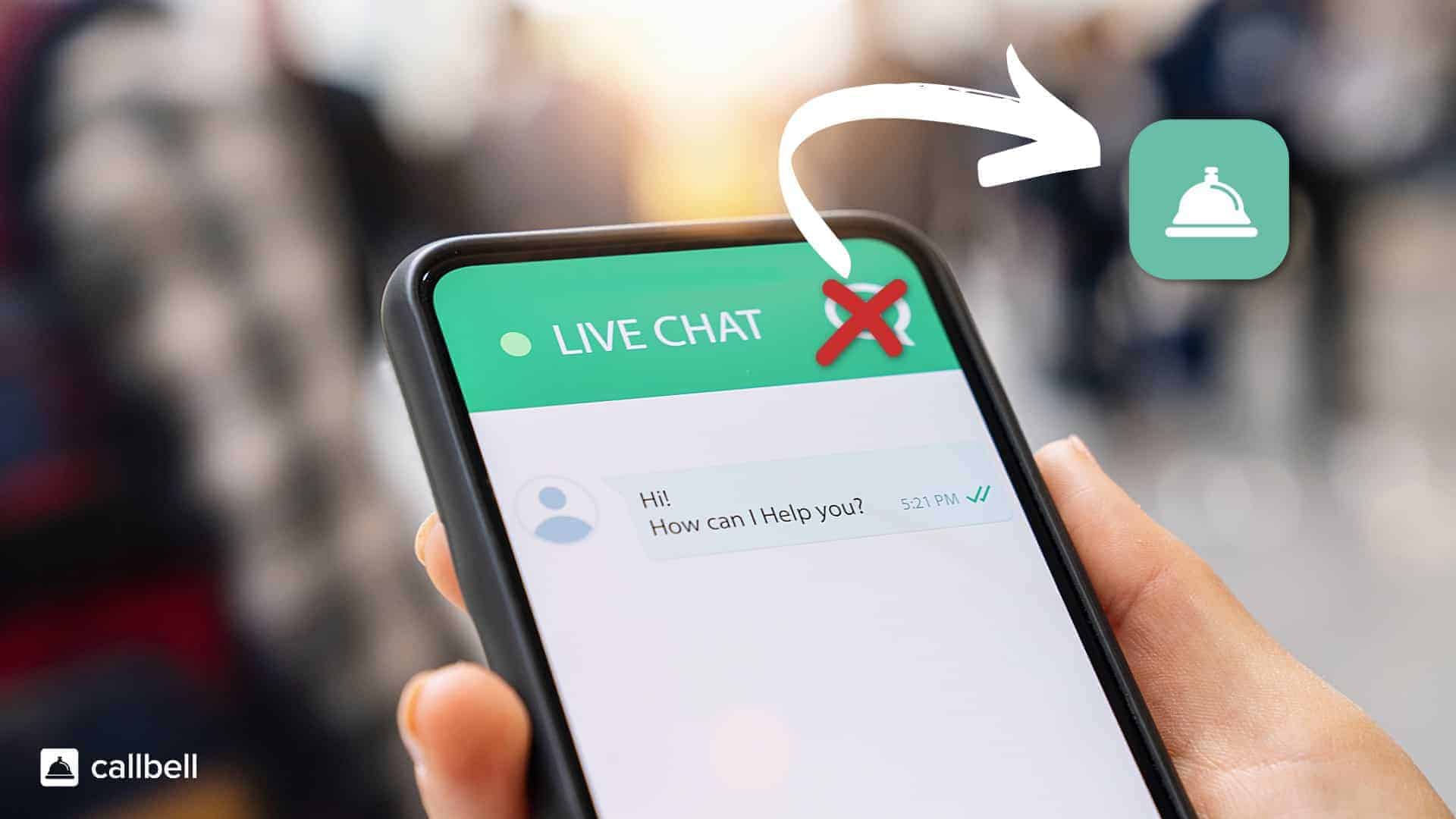 Difference between a live chat and messaging apps