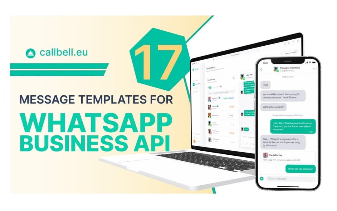 17 modelos de mensagens para a API do WhatsApp Business