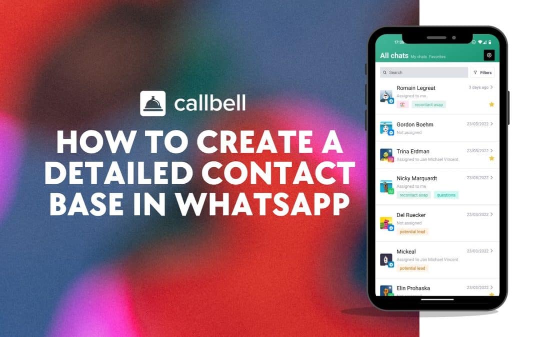 How to create a detailed contact database in WhatsApp