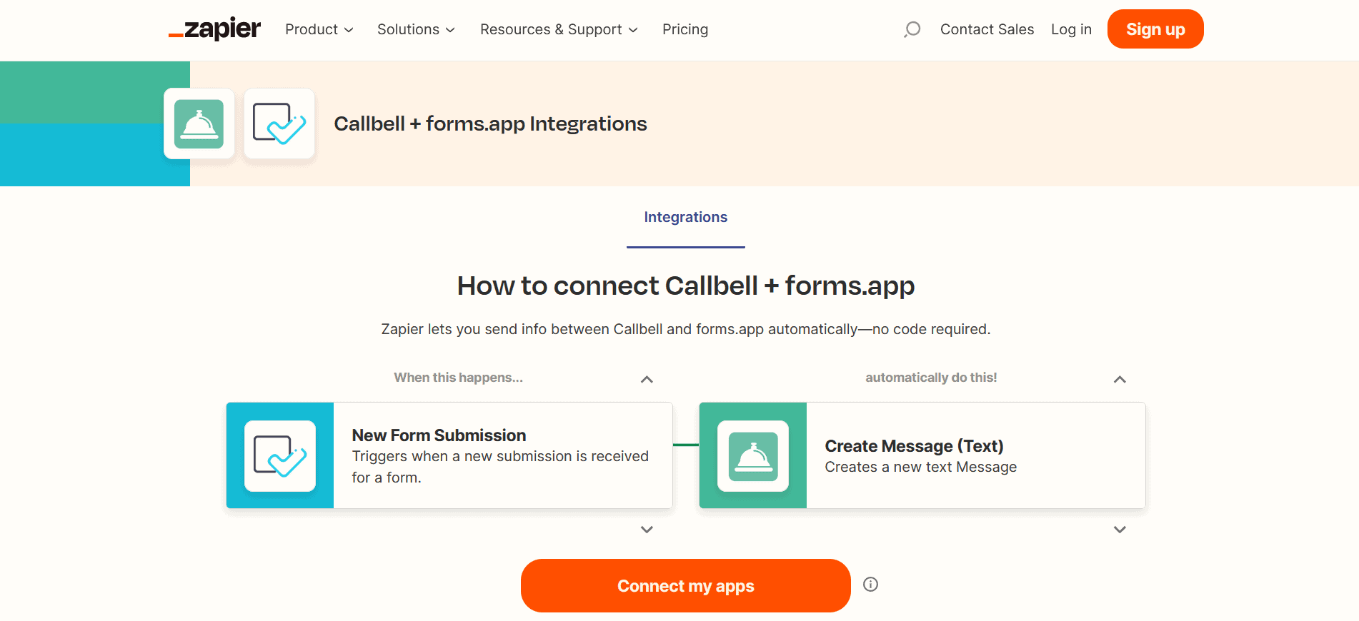 Connect WhatsApp to Forms.app