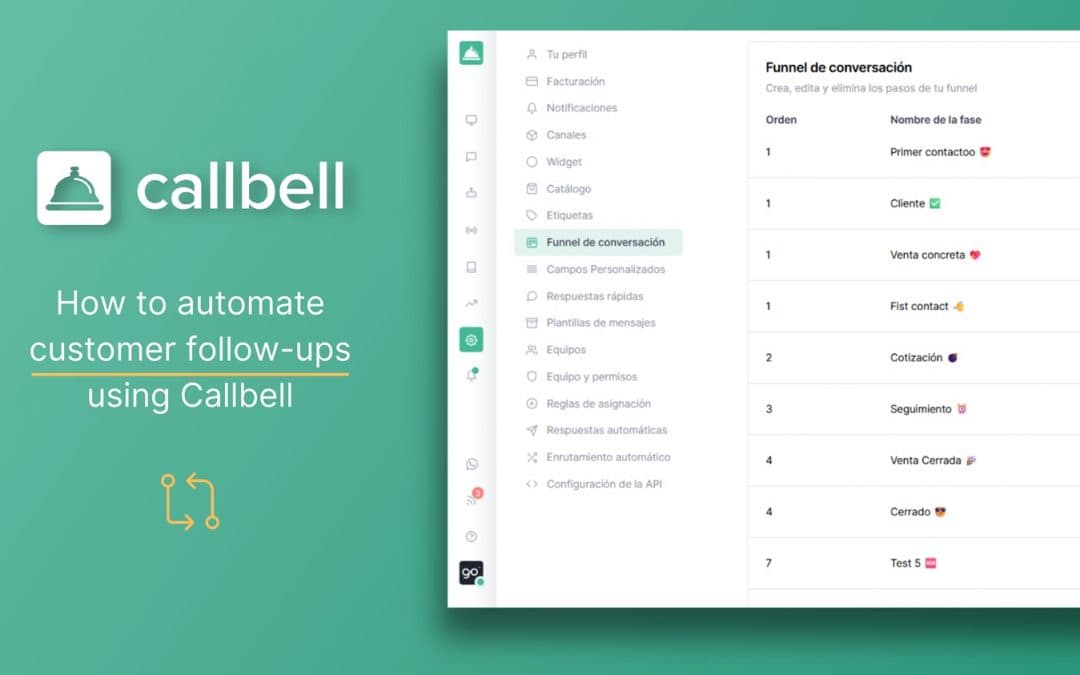 How to automate customer follow-up via Callbell